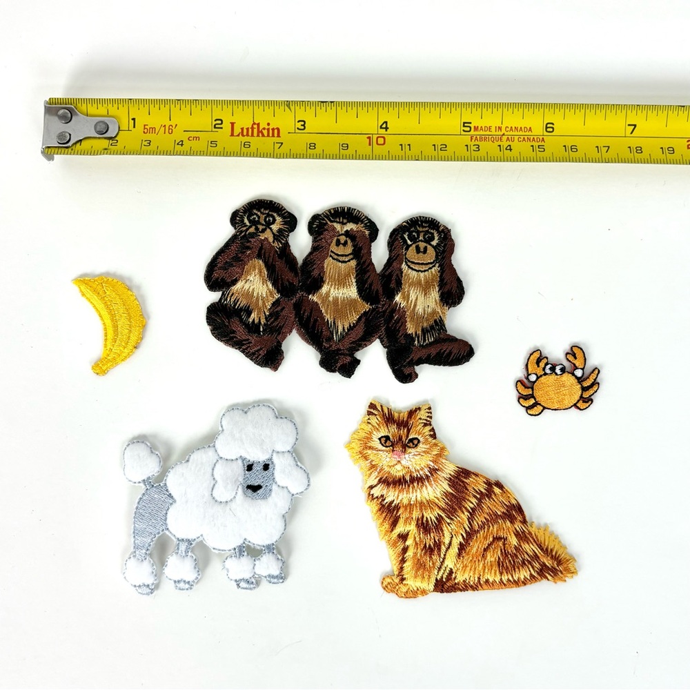 Assortment of iron-on patches